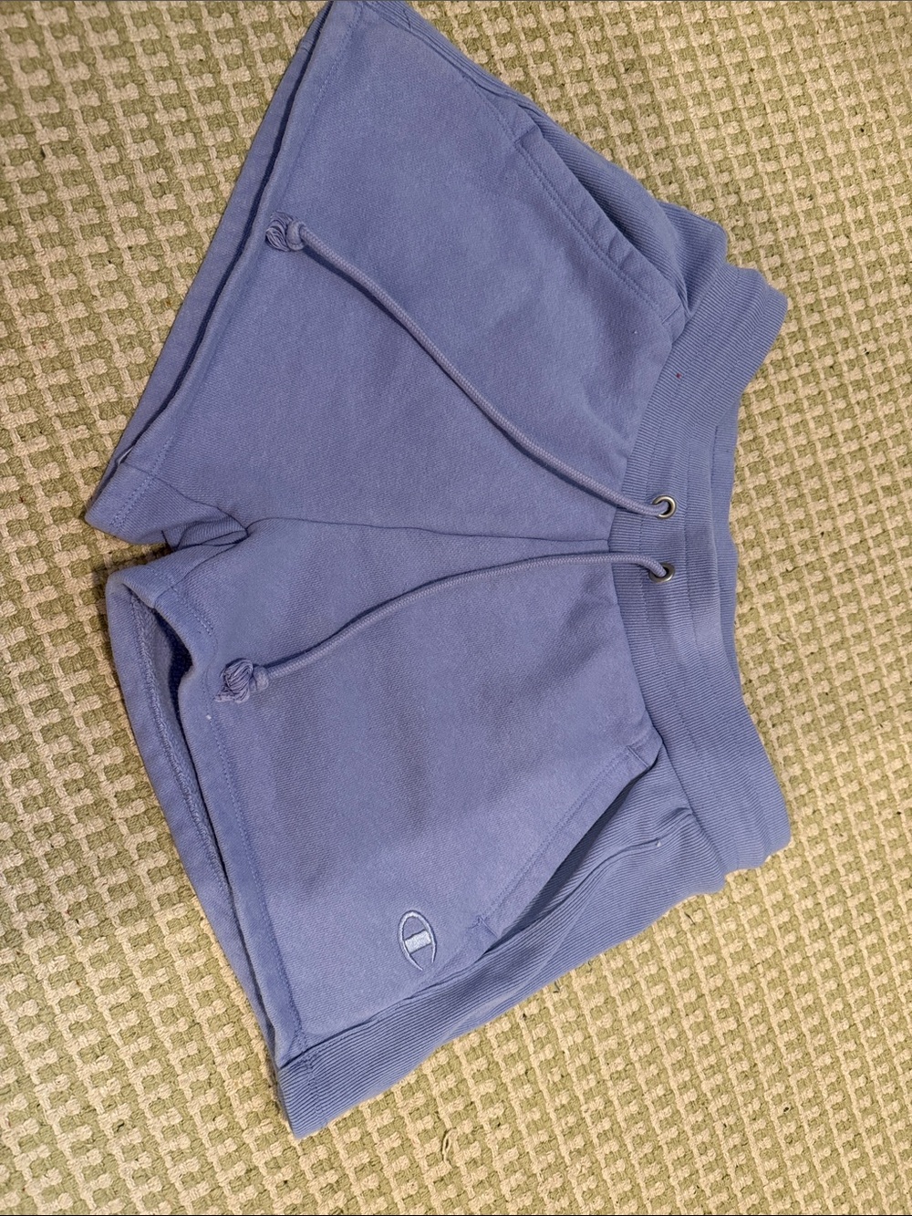 Champion Lavender-Blue Women's Fleece Drawstring Athletic Shorts